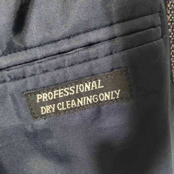 Vintage Palo Savino Silk Blazer Men L 46 Gray Tweed Grandpa Core Academia 90s - Picture 12 of 13